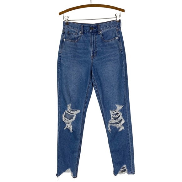 American Eagle Distressed Mom Jeans Sz. 2 - Picture 1 of 12